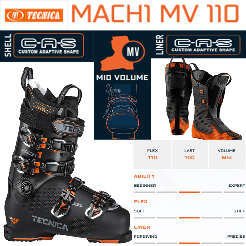 Toelating Onderverdelen smokkel Tecnica Mach1 MV 110 Ski Boots - Fun'N Snow